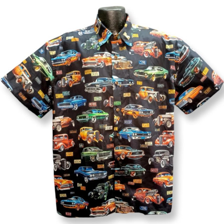 Hot Rods and Muscle Car Hawaiian Shirt